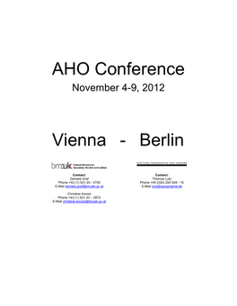 2012 AHO European Conference Nov-1