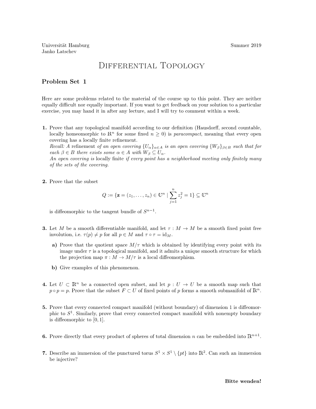 Differential Topology