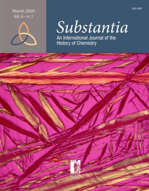 An International Journal of the History of Chemistry Substantia an International Journal of the History of Chemistry