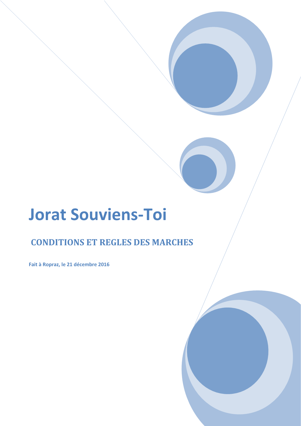 Marches De Jorat Souviens-Toi ______