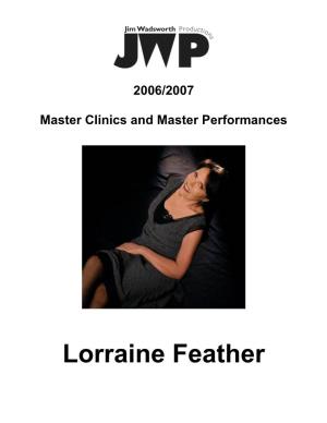 Lorraine Feather Master Clinic.06.01.06E