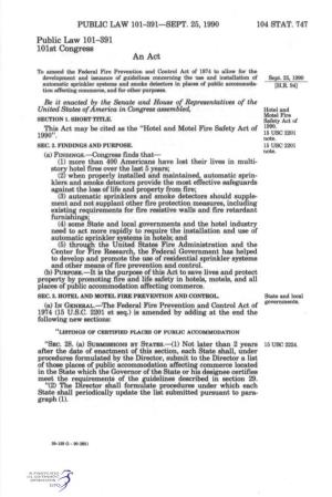 Public Law 101-391 101St Congress an Act