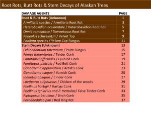 Root Rots, Butt Rots & Stem Decays of Alaskan Trees