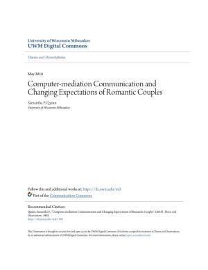 Computer-Mediation Communication and Changing Expectations of Romantic Couples Samantha F