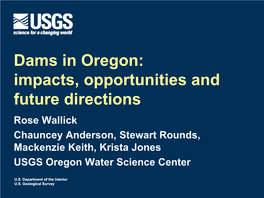Insights on the Hydrologic Impacts of Large Dams in Oregon.Pdf