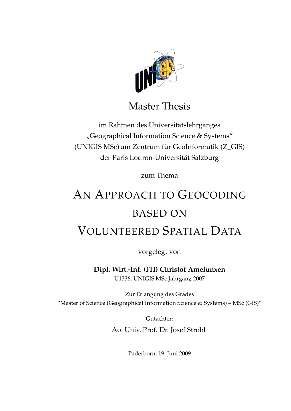 Master Thesis