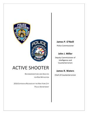 Active Shooter: Recommendations and Analysis for Risk Mitigation