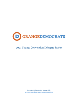 2021 County Convention Delegate Packet