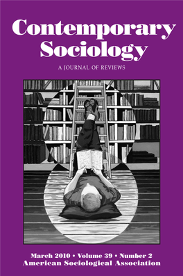 Contemporary Sociology a JOURNAL of REVIEWS