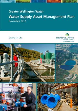Water Supply Asset Management Plan November 2012 8.12 8.1 8.10 8.9 8.8 8.7 8.6 8.5 8.4 8.2 8.1 8