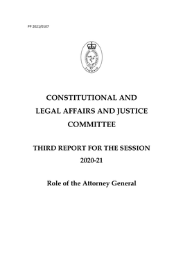 CLAJ Role of the Attorney General Report