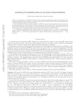 Zonoids and Sparsification of Quantum Measurements 3