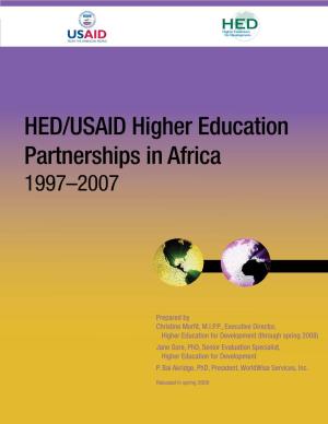 HED/USAID Higher Education Partnerships in Africa 1997–2007