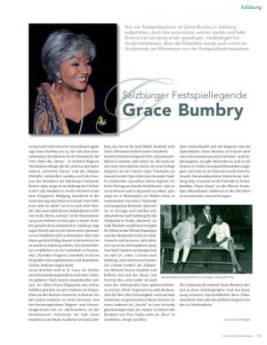 Grace Bumbry in Salzburg Aufgetreten, Doch Ihre Voluminöse, Warme, Dunkle Und Tiefe Stimme Hat Bis Heute Einen Gewaltigen, Nachhaltigen Ein- Druck Hinterlassen