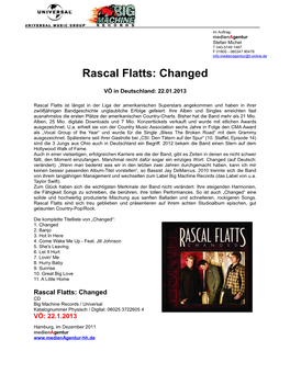 Rascal Flatts: Changed