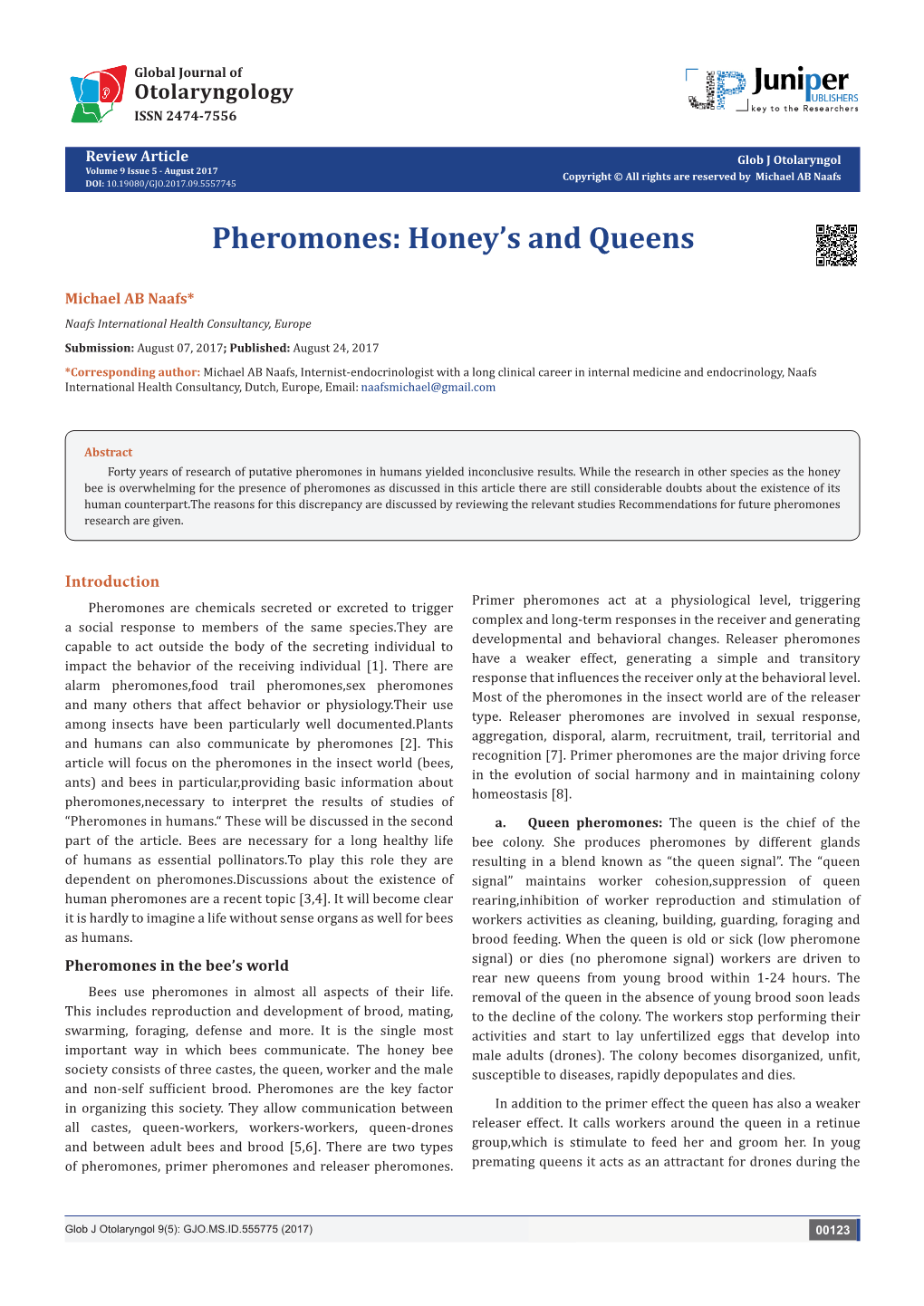 Pheromones: Honey’S and Queens