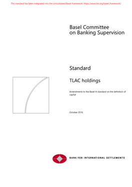 TLAC Holdings Standard