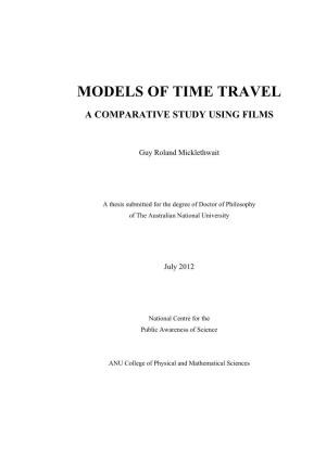Models of Time Travel