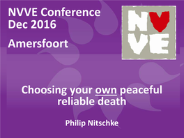 NVVE Conference Dec 2016 Amersfoort