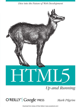 HTML5 up and Running.Pdf