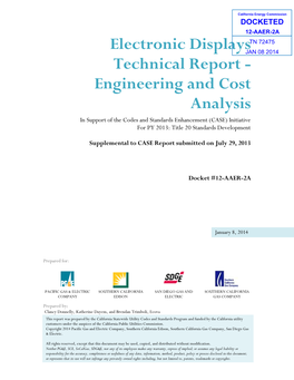 Electronic Displays Technical Report