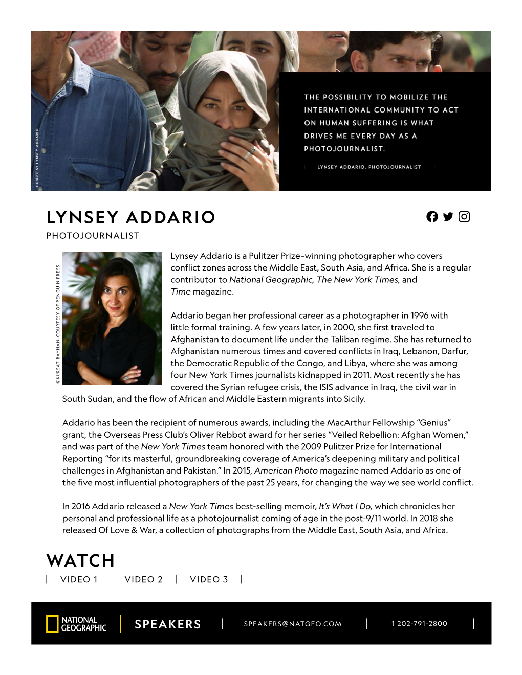 Lynsey Addario Watch