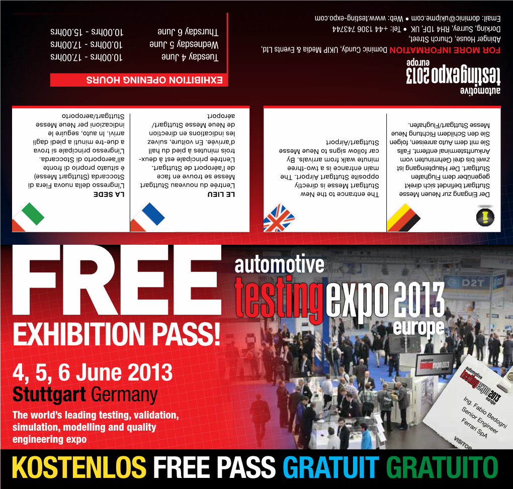Exhibition PASS! 4, 5, 6 June 2013