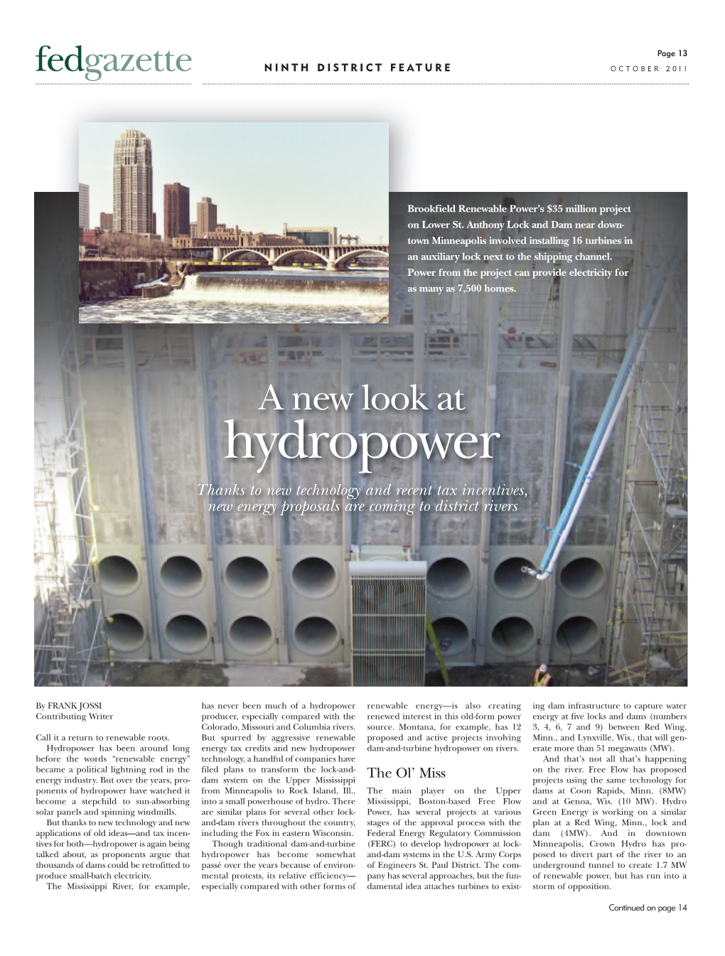 A New Look at Hydropower