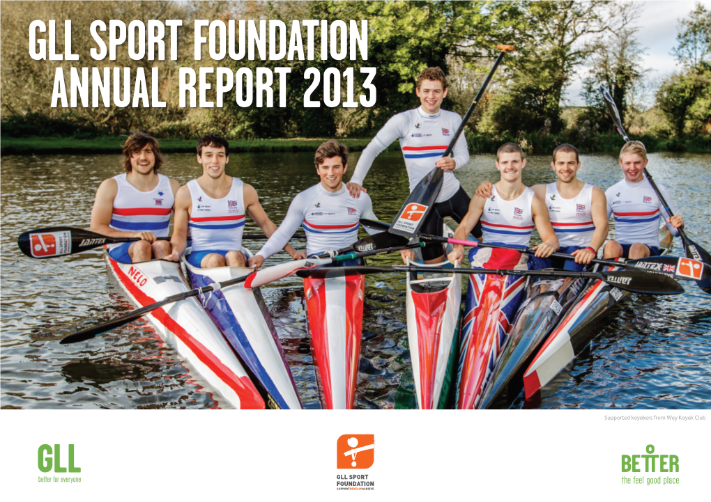 Gll Sport Foundation Annual Report 2013