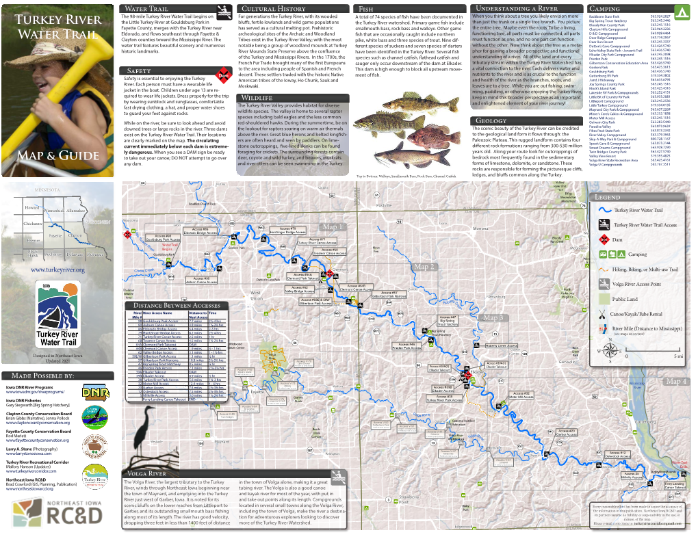 Turkey River Water Trail Map & Guide