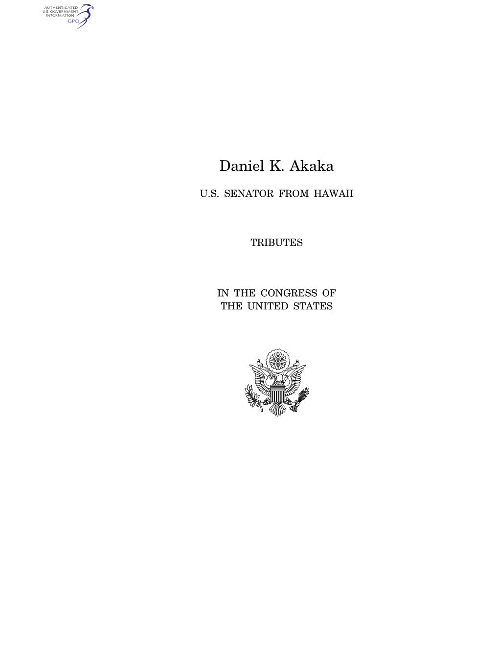 Daniel K. Akaka