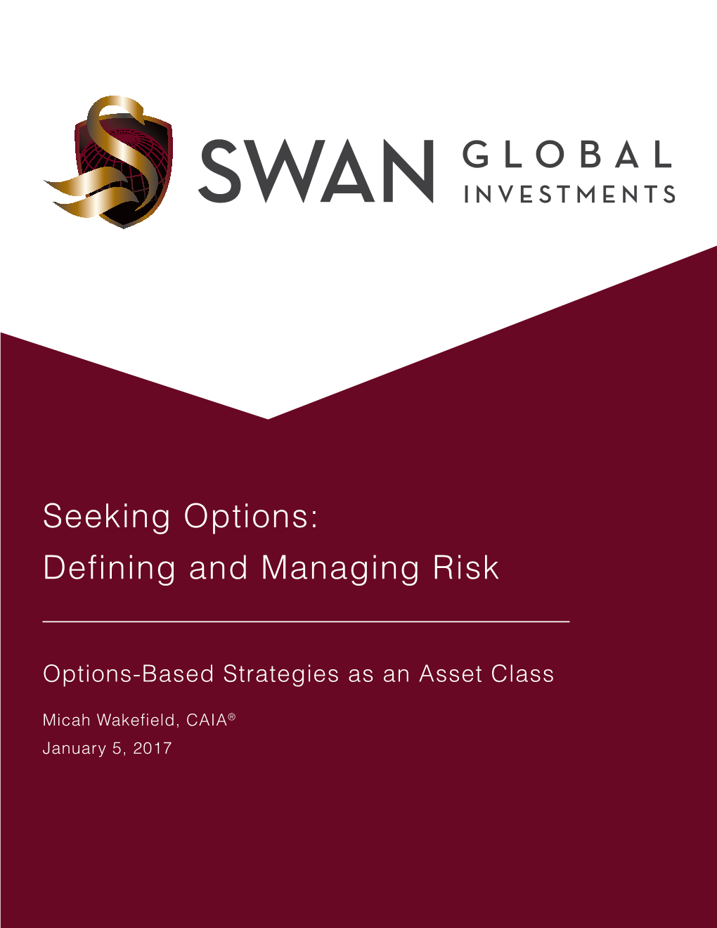 Seeking Options: Defining and Managing Risk