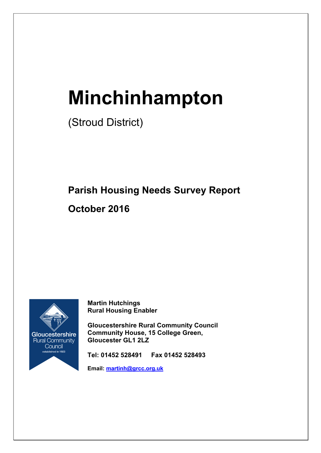 NDP Housing Needs Survey