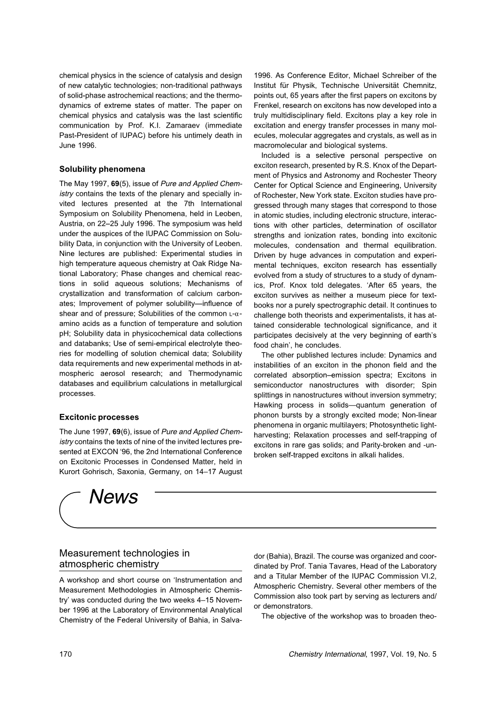 Measurement Technologies in Atmospheric Chemistry