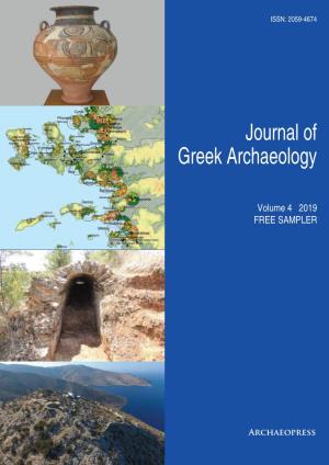 JOURNAL of GREEK ARCHAEOLOGY Volume 4 2019