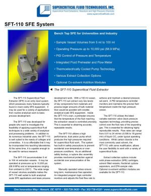 SFT-110 SFE System