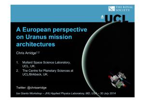 A European Perspective on Uranus Mission Architectures