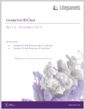 Gemini Gel ID Chart