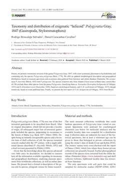 Taxonomy and Distribution of Enigmatic “Helicoid”