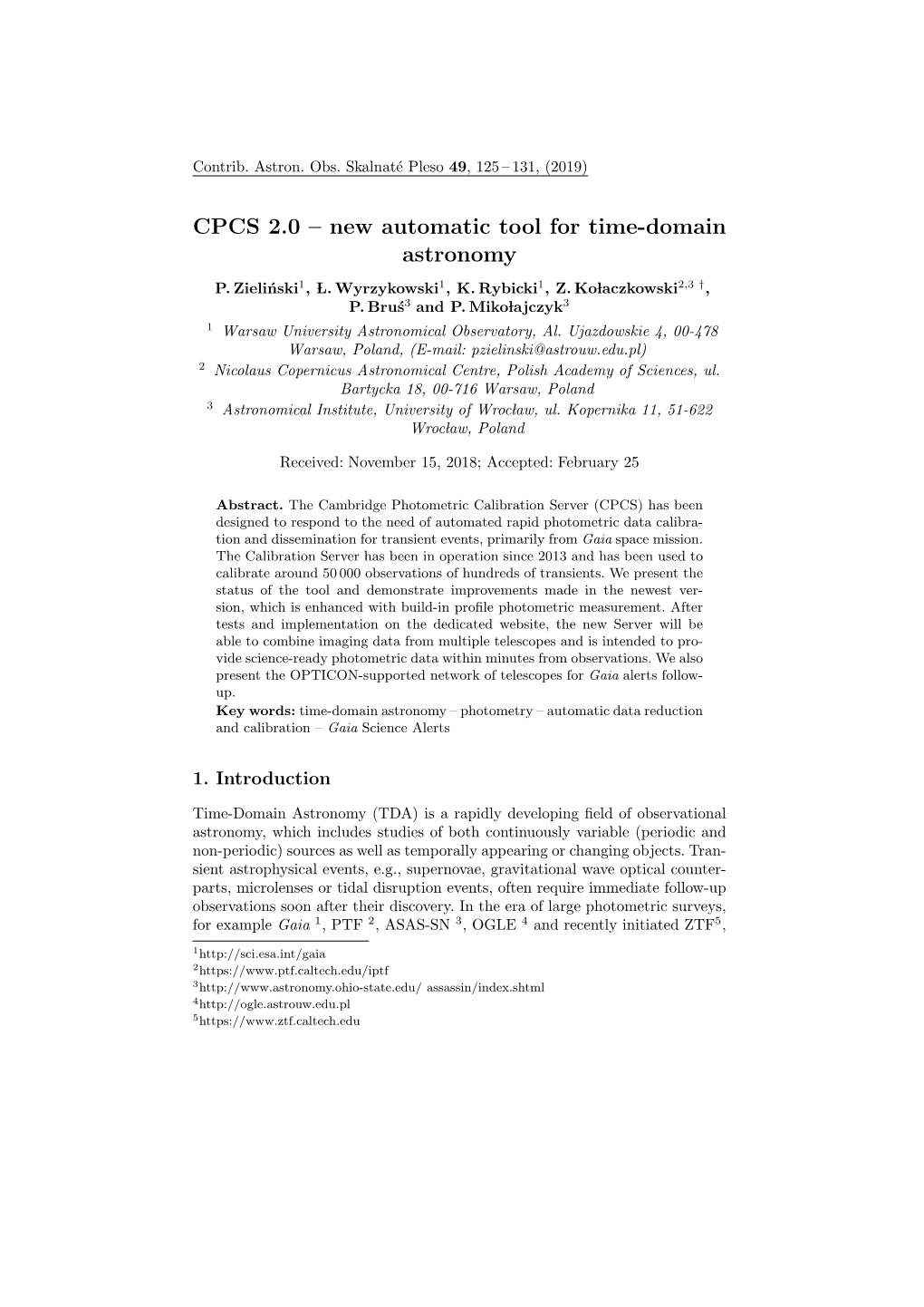 CPCS 2.0 – New Automatic Tool for Time-Domain Astronomy P