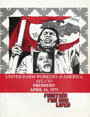 “Fighting for Our Lives” – Brochure for Premiere April 16,1975