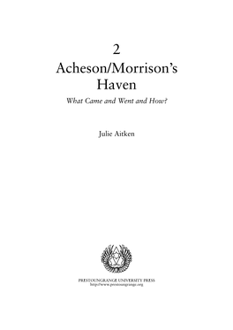 2 Acheson/Morrison's Haven