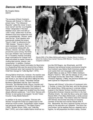 Film Essay for "Dances with Wolves"