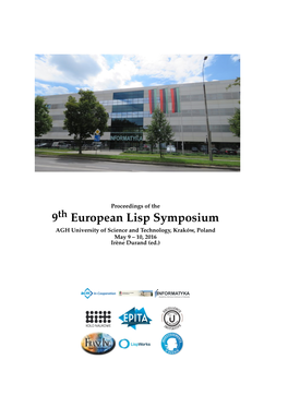 9 European Lisp Symposium