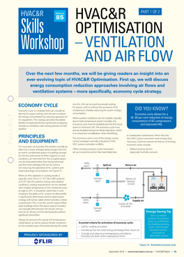Hvac&R Optimisation – Ventilation and Air