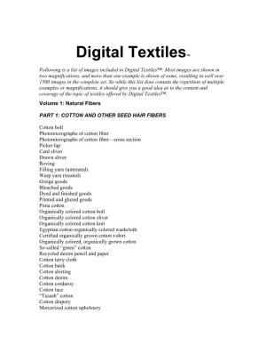 Digital Textiles™
