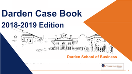 Darden Case Book 2018-2019 Edition
