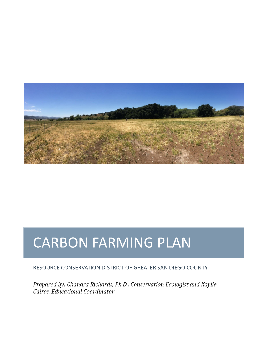 Carbon Farming Plan