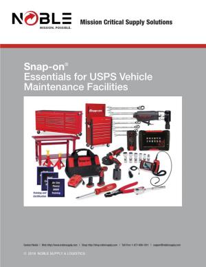 Snap-On® Essentials for USPS Vehicle Maintenance Facilities