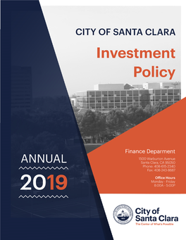 City of Santa Clara Investment Policy